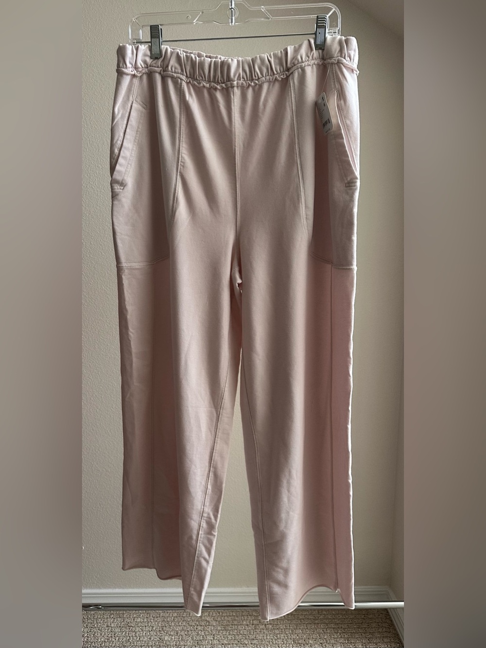 Free People Pale Pink Lightweight Sweatpants